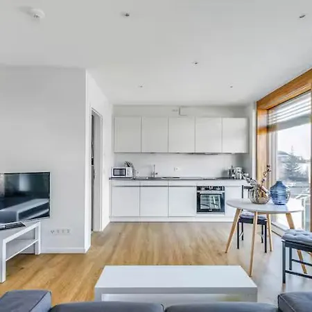 Bright & Spacious 1-bedroom In Kirchberg 6rdk Apartament *